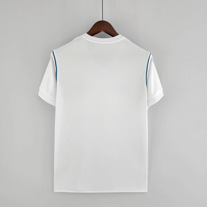 Camisa Retrô Real Madrid I Home 2017/18 Masculino Branca