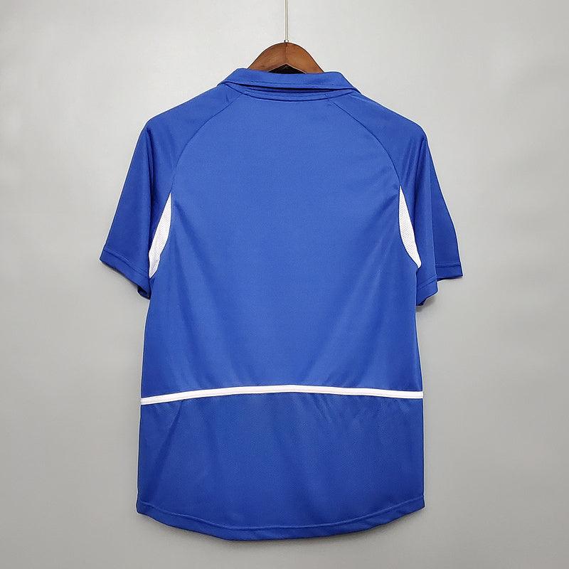 Camisa Retrô Brasil II Away 2002/03 Masculino Azul