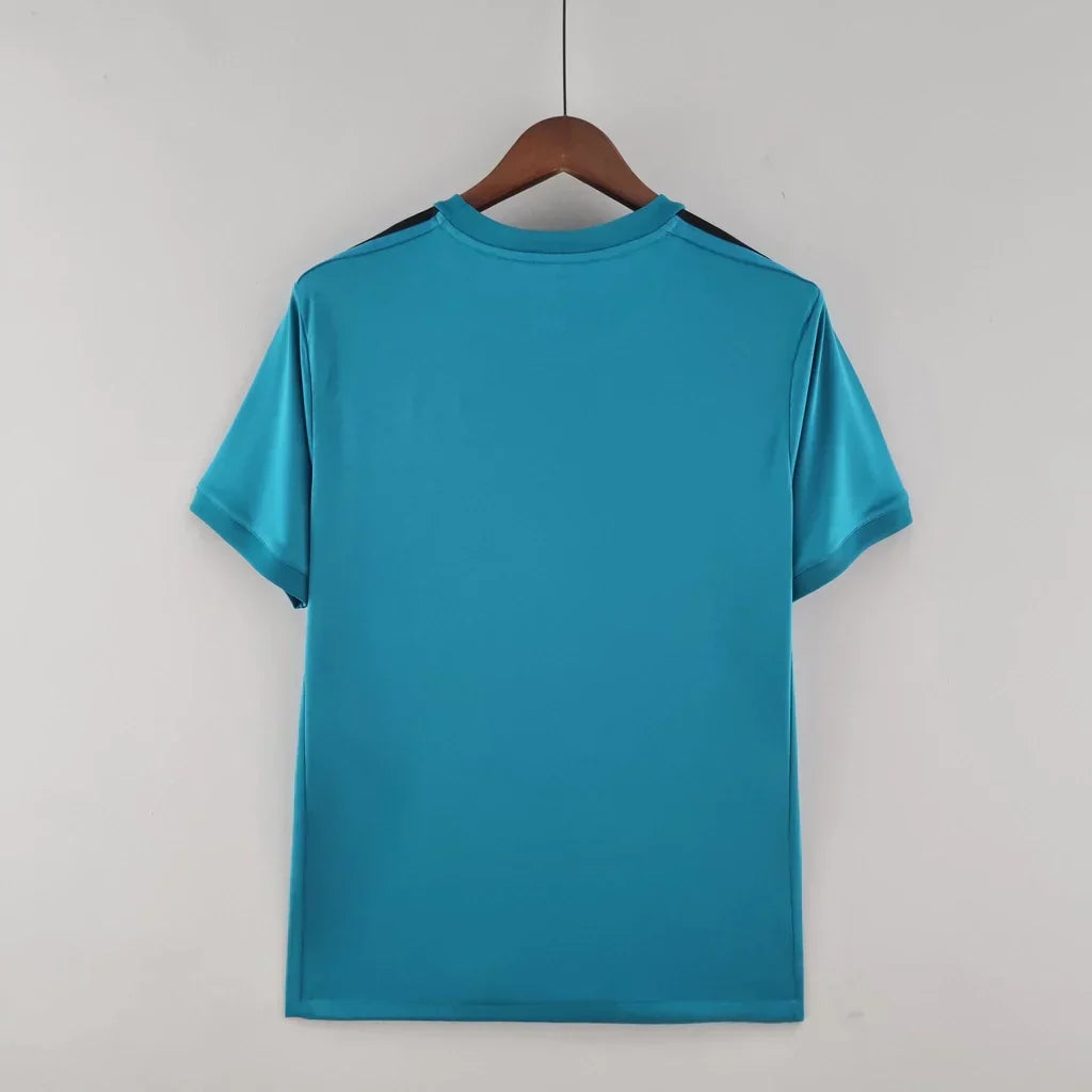 Camisa Retrô Real Madrid II Away 2017/18 Masculino Azul