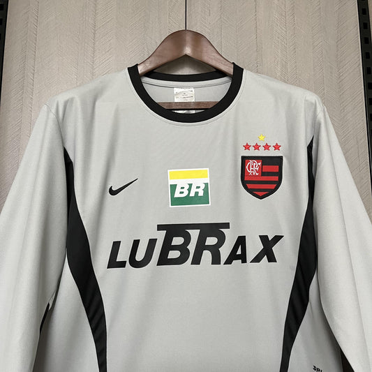 Camisa Manga Longa Retrô Torcedor Masculina Flamengo 2002