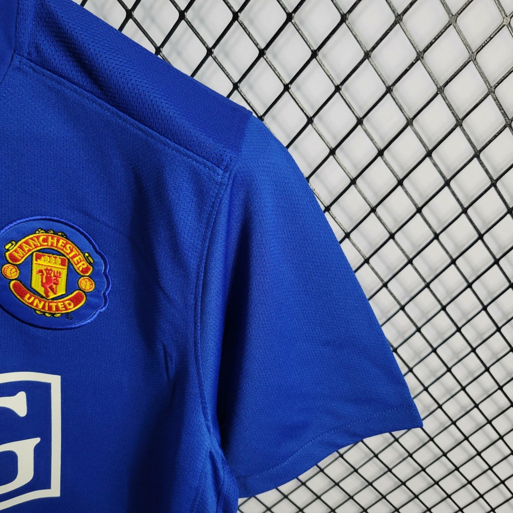 Camisa Retrô Manchester United 2007/08 Masculino Azul