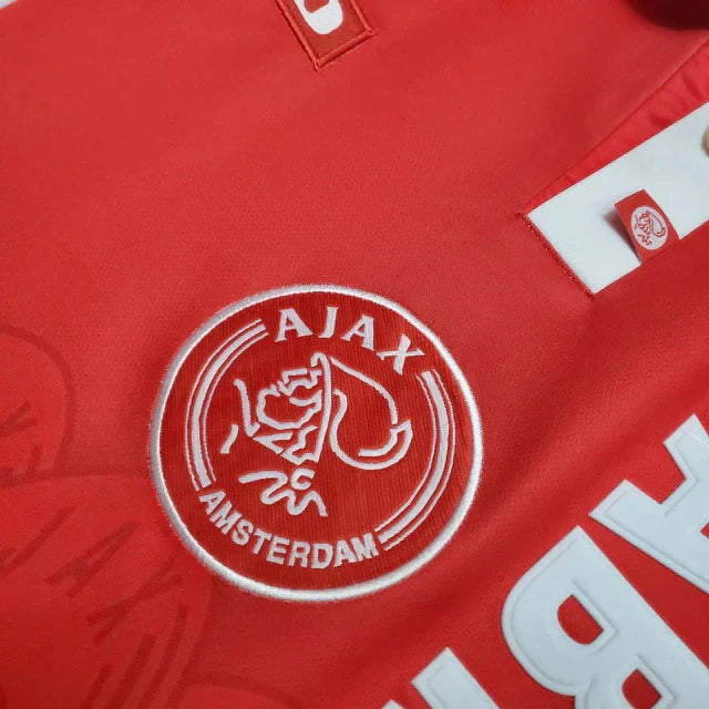 Camisa Ajax Retrô 1997/1998 Vermelha e Branca