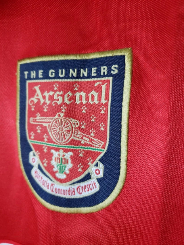 Camisa Arsenal Retrô 1998 Vermelha e Branca