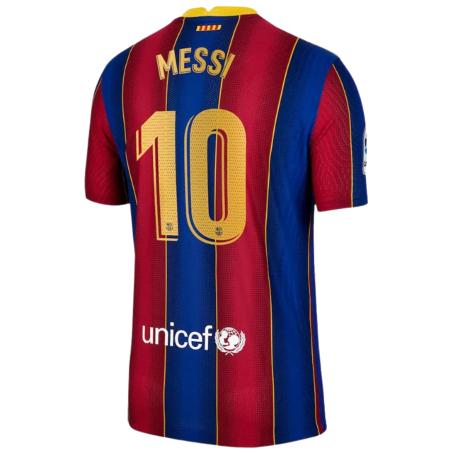 Camisa Retrô Barcelona Home 20/21 Torcedor Masculina - Azul e Grená