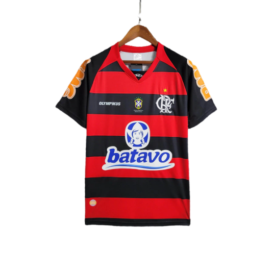 Camisa Retrô Flamengo Home I 2011 Olympikus Masculino Vermelho e Preto
