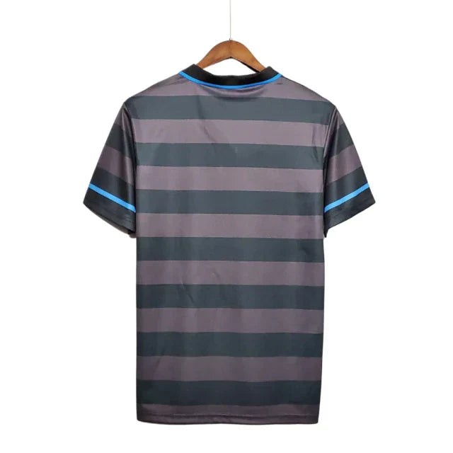 Camisa Retrô Inter de Milão II Away 1997/98 Masculina Preto e Cinza