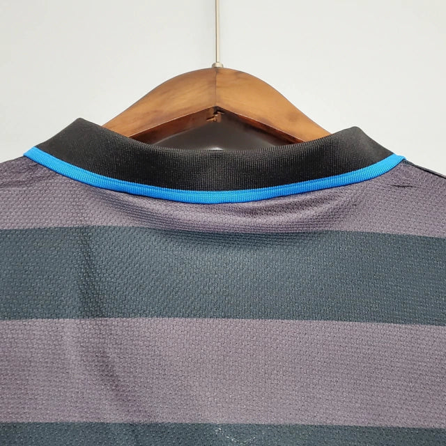 Camisa Retrô Inter de Milão II Away 1997/98 Masculina Preto e Cinza