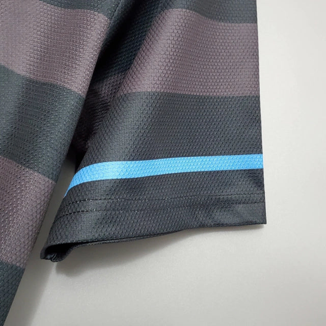 Camisa Retrô Inter de Milão II Away 1997/98 Masculina Preto e Cinza
