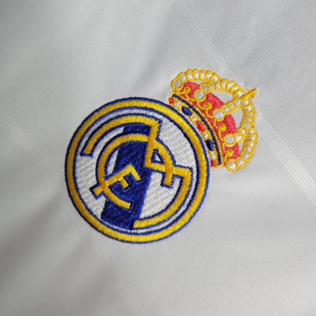 Camisa Manga Longa Retrô Torcedor Masculina Real Madrid I 2013