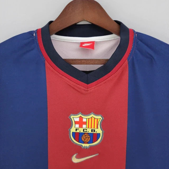 Camisa Retrô Torcedor Masculina Barcelona I 1998
