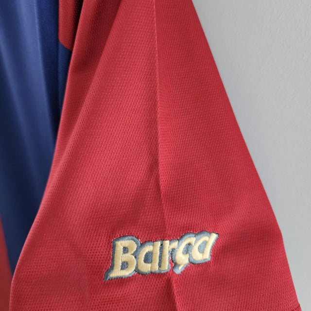 Camisa Retrô Torcedor Masculina Barcelona I 1998
