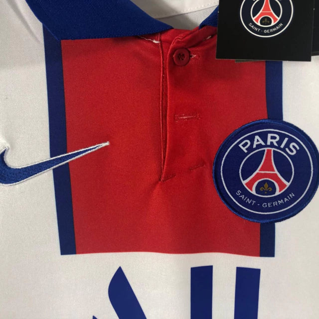 Camisa Retrô Paris Saint Germain Away 20/21 Torcedor Masculina - Branco