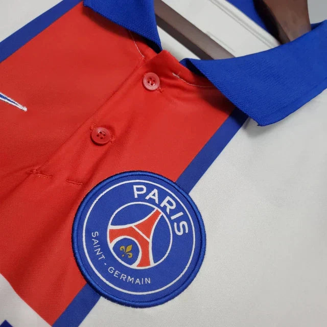 Camisa Retrô Paris Saint Germain Away 20/21 Torcedor Masculina - Branco