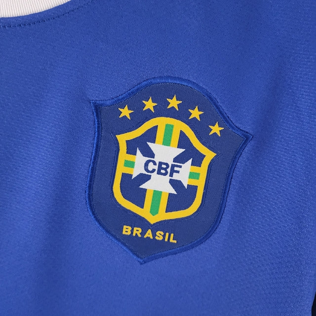 Camisa Retrô 2006 Seleção Brasileira Away Masculina - Azul