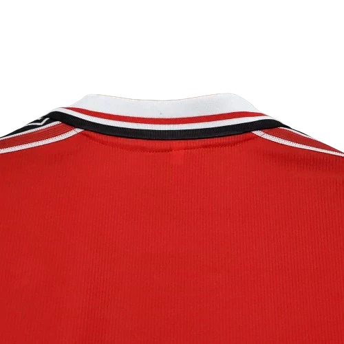 Camisa Manchester United Retrô Manga Longa 1998/99 Vermelha
