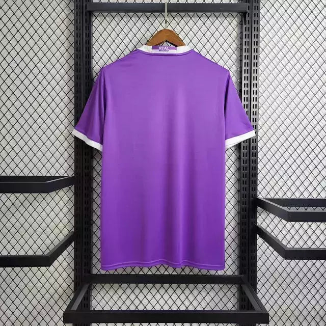Camisa Retrô Real Madrid II Away 2016/17 Masculino Roxo