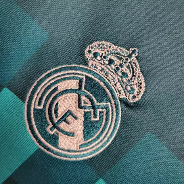 Camisa Retrô Real Madrid II Away 2017/18 Masculino Azul