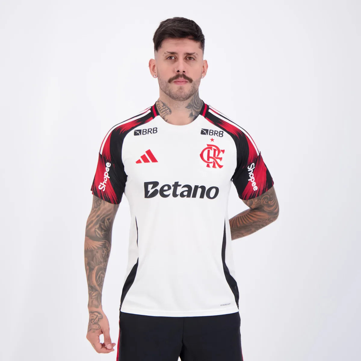 Camisa Torcedor Masculina Flamengo II 2025/2026 Com Patrocínios