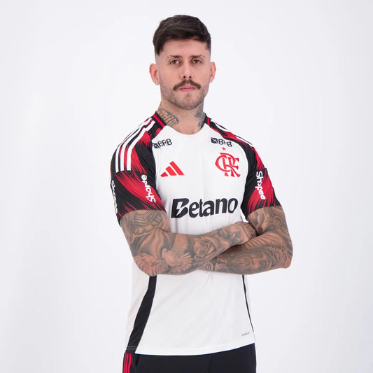 Camisa Torcedor Masculina Flamengo II 2025/2026 Com Patrocínios