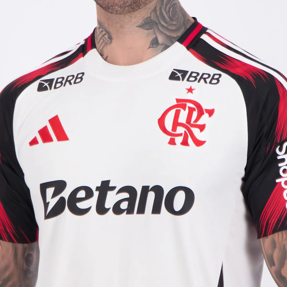 Camisa Torcedor Masculina Flamengo II 2025/2026 Com Patrocínios