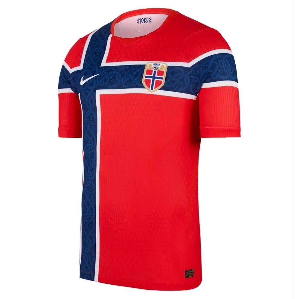Camisa Torcedor Masculina Noruega I 2026 Copa do Mundo - 1
