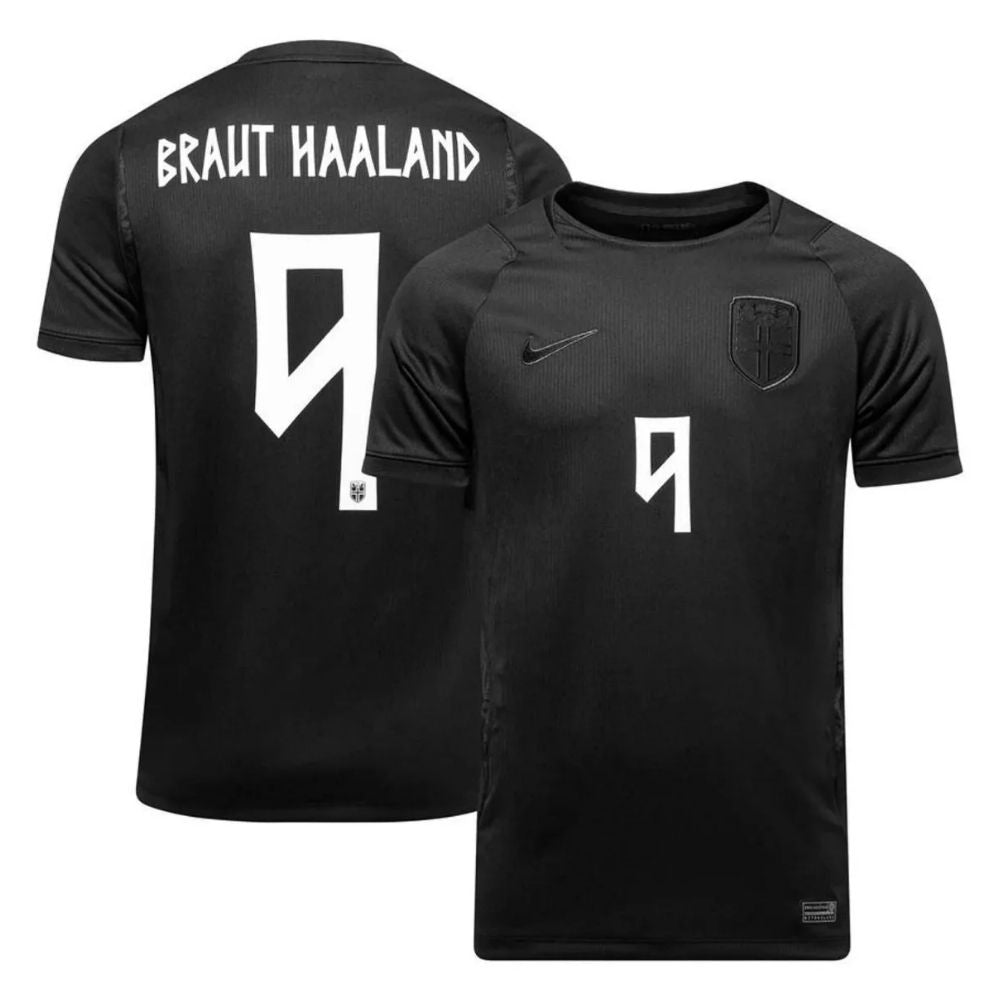 Camisa Torcedor Masculina Noruega II 2026 Copa do Mundo (Haaland 9) - 1
