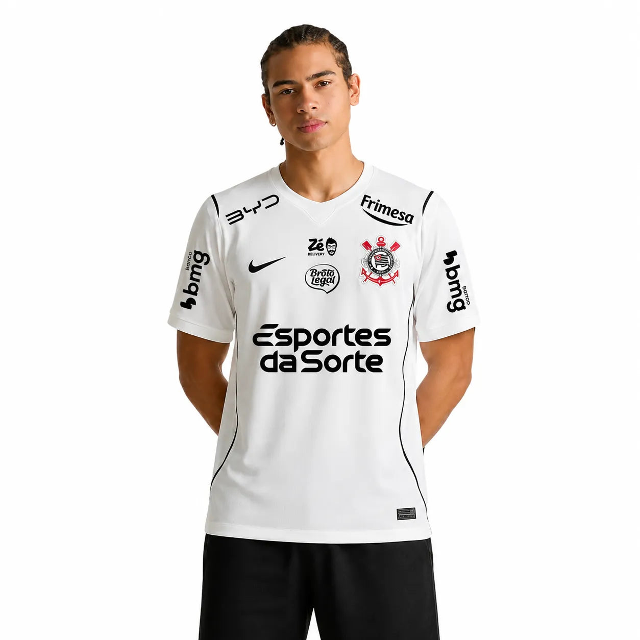 Camisa Corinthians Home Todos Patrocínios 26/27 - Versão Torcedor