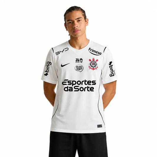 Camisa Corinthians Home Todos Patrocínios 26/27 - Versão Torcedor