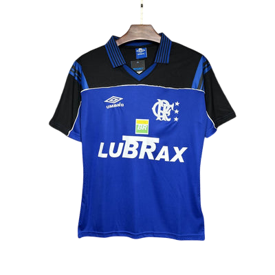 Camisa Flamengo de Goleiro 1999 - Versão Retrô Lubrax Azul