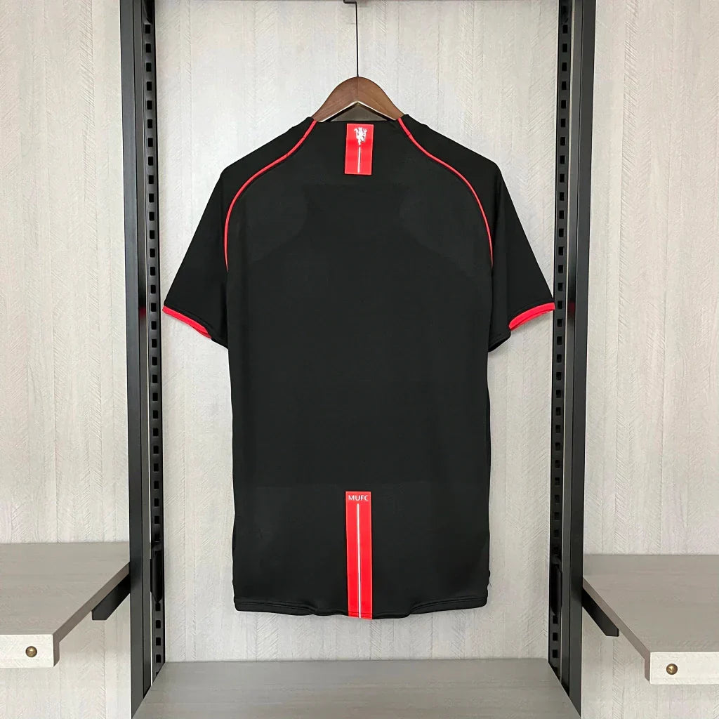 Camisa Retrô Manchester United III Third 2007/08 Masculino Preta