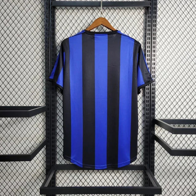Camisa Retrô Inter de Milão I 1999/00 Masculino Azul e Preto