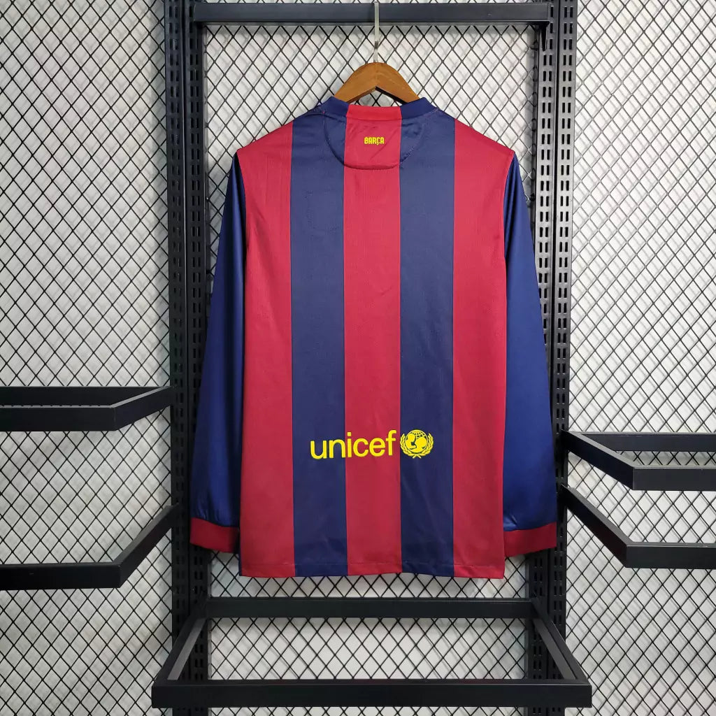 Camisa Retrô Barcelona Manga Longa 2014/15 Masculino
