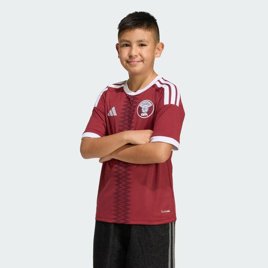 Camisa Torcedor Infantil Catar I 2026 Copa do Mundo