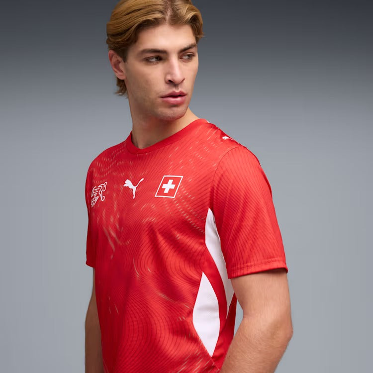 Camisa Torcedor Masculina Suíça I 2026 Copa do Mundo