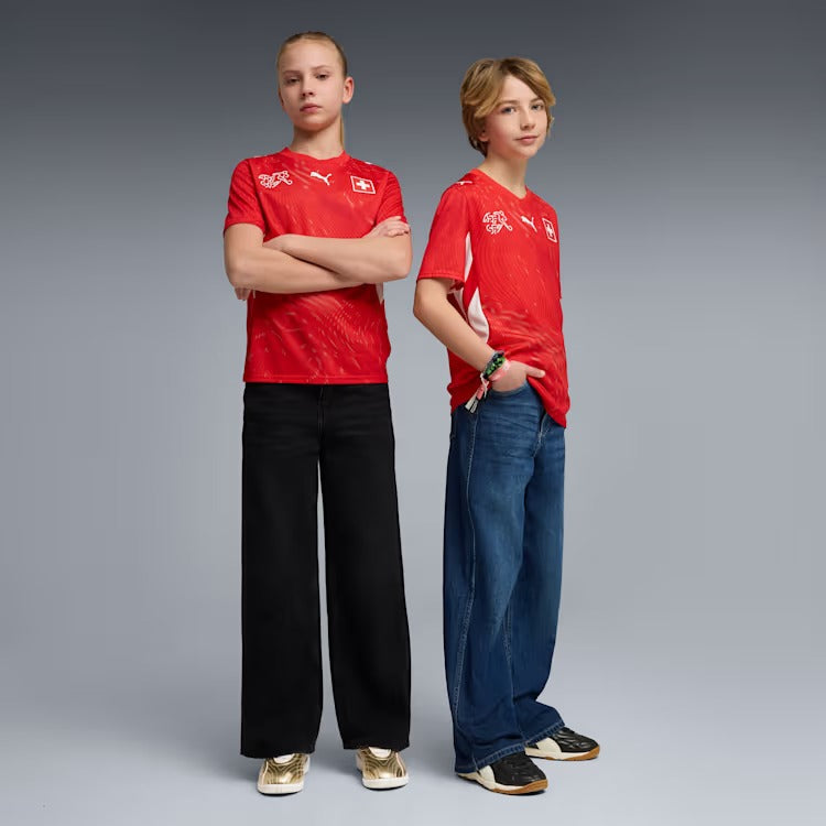 Conjunto Infantil Suíça I 2026 Copa do Mundo