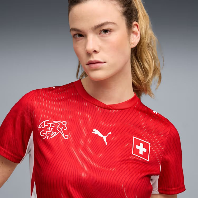 Camisa Torcedor Feminina Suíça I 2026 Copa do Mundo