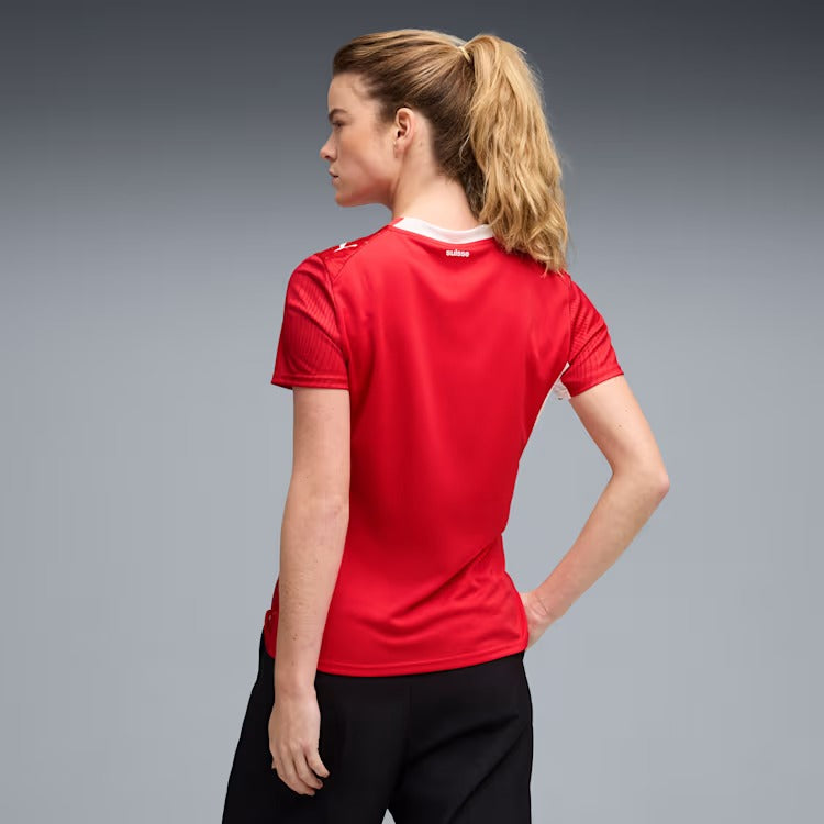 Camisa Torcedor Feminina Suíça I 2026 Copa do Mundo