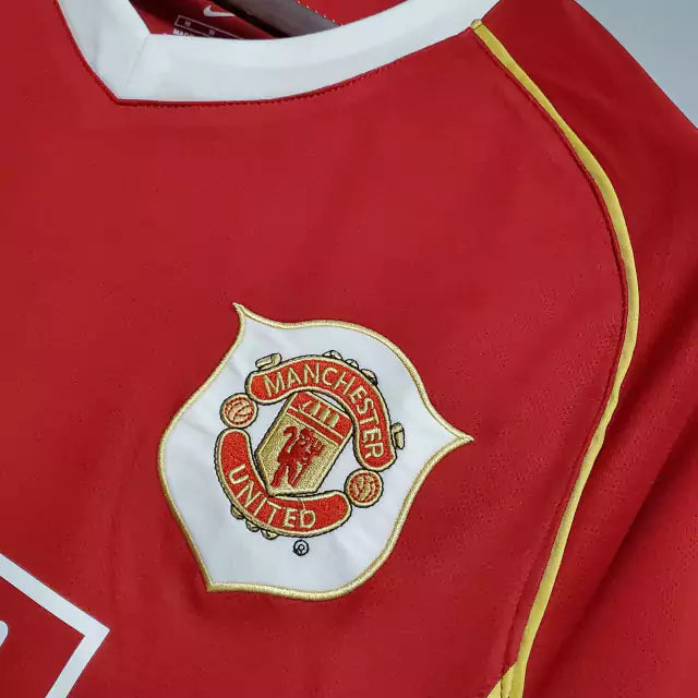 Camisa Retrô Manchester United 2006/07 Masculino Vermelho