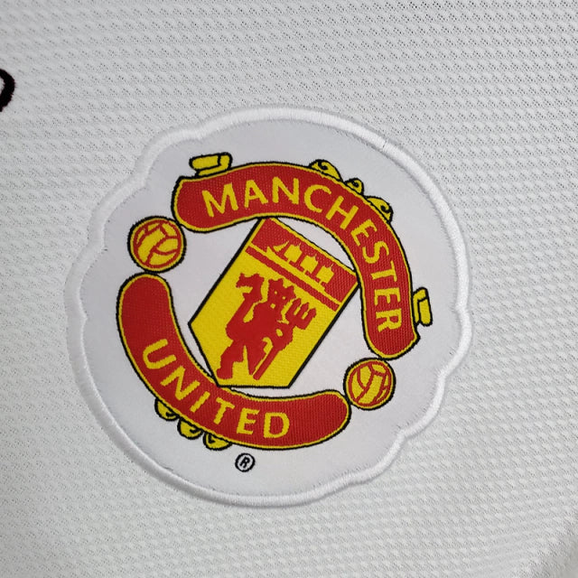 Camisa Retrô Manchester United 2008/09 Masculino Branco