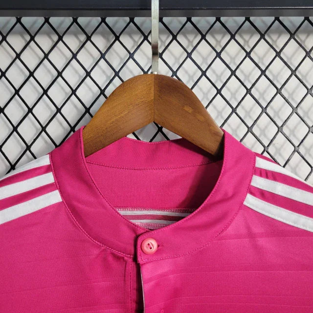 Camisa Retrô Real Madrid II Away 2014/15 Masculino Rosa