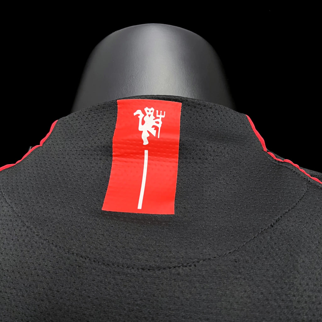 Camisa Retrô Manchester United II Manga Longa - 07/08 Preto