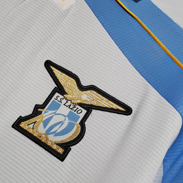 Camisa Lazio Retrô 98/00 Masculino Branca