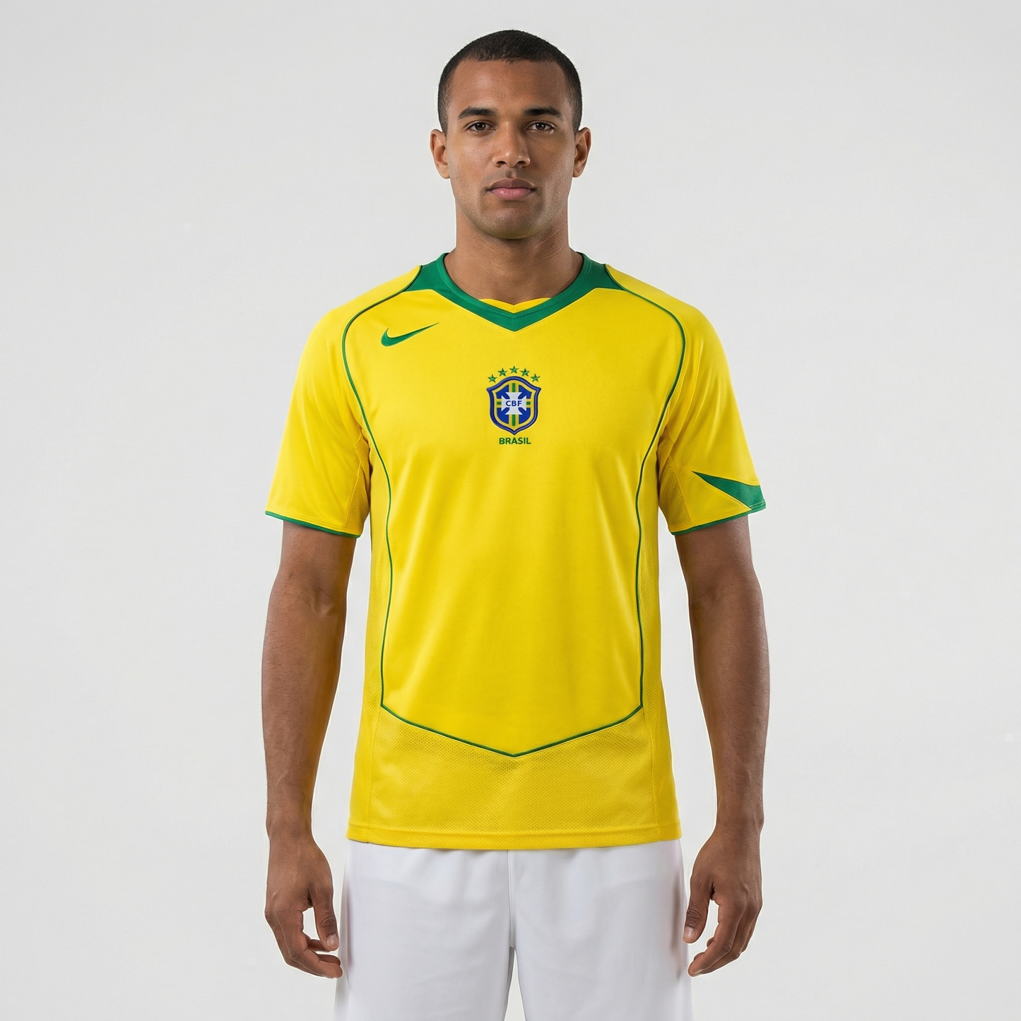 Camisa Retrô Torcedor Masculina Brasil 2004