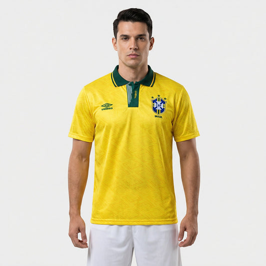 Camisa Retrô Torcedor Masculina Brasil 1991