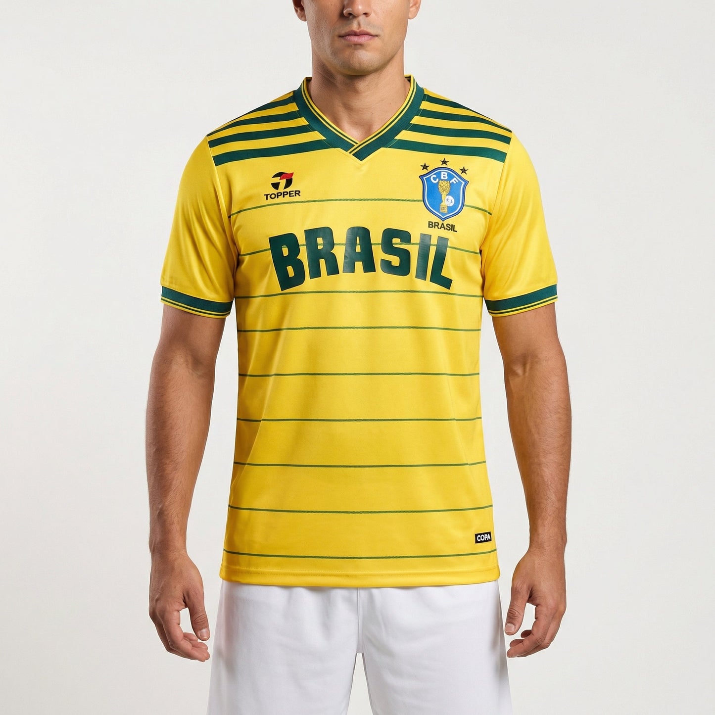 Camisa Retrô Torcedor Masculina Brasil 1984
