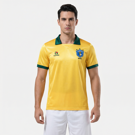 Camisa Retrô Torcedor Masculina Brasil 1988
