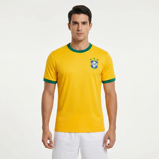 Camisa Retrô Torcedor Masculina Brasil I 1970