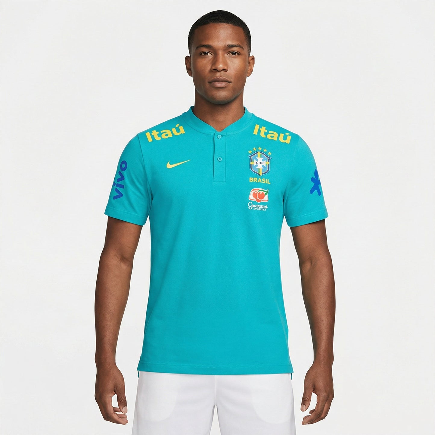 Camisa Retrô Torcedor Masculina Brasil 2021 Pré-Jogo