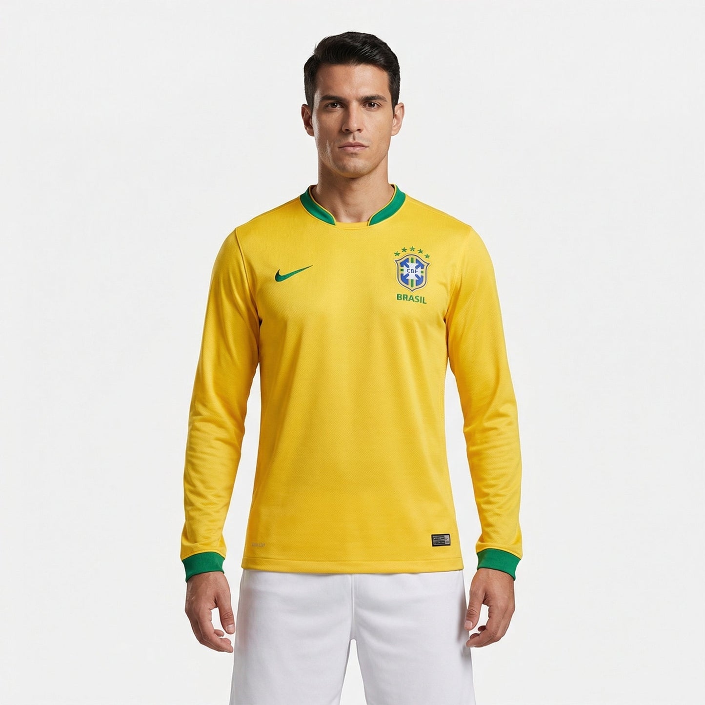 Camisa Manga Longa Torcedor Masculina Brasil I 2022