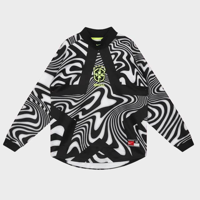 Camisa Manga Longa Goleiro Masculina Brasil 2026 Copa do Mundo